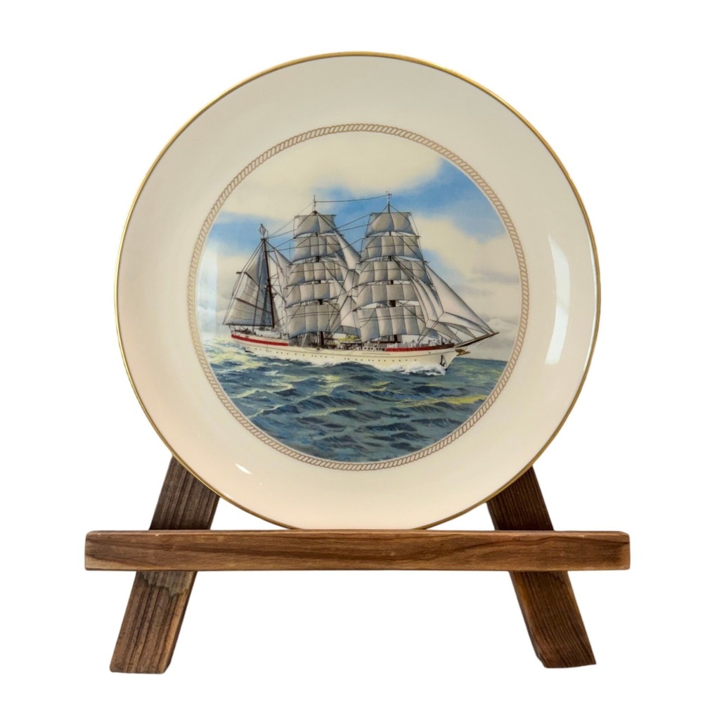 Danbury Mint The Official Tall Ships Gorch Fock West Germany China Plate